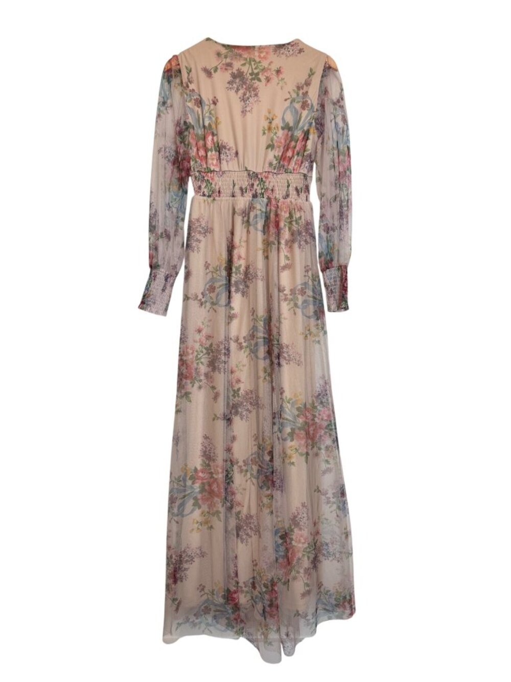 Baltic Born Layla Tulle Maxi Dress Romantic Floral Size M Wedding Guest - Picture 4 of 13